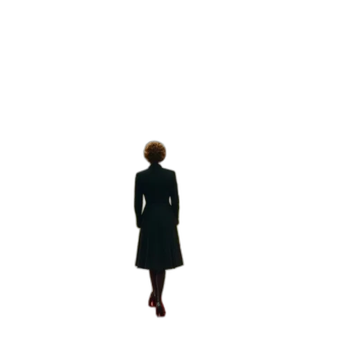 dress, jacket, staff, robot transparent PNG cut-out
