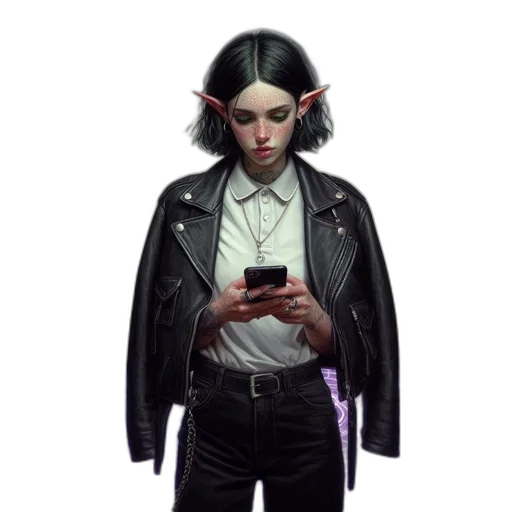 jacket, staff, creature, face transparent PNG cut-out