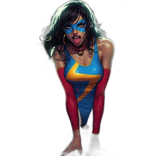 comic book art, concept art, fantasy art, cyberpunk transparent PNG cut-out