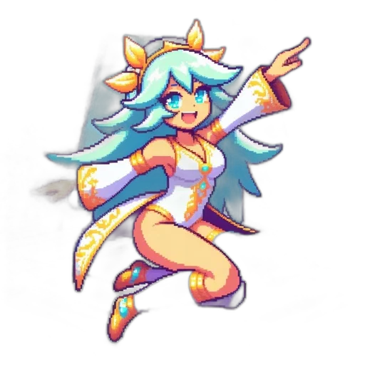 staff, pixel art, anime, concept art transparent PNG cut-out