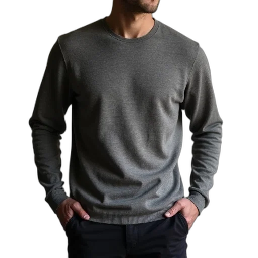 jacket, staff, face, 3d render transparent PNG cut-out