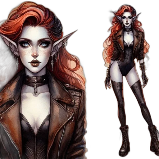 concept art, fantasy art, comic book art, watercolor transparent PNG cut-out