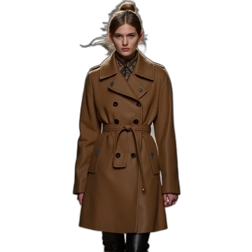jacket, photorealistic, earth tones, burberry transparent PNG cut-out