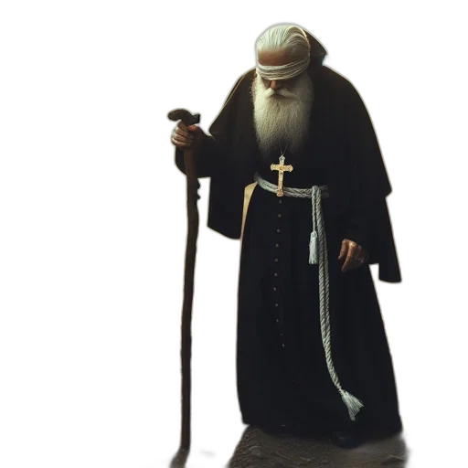 staff, concept art, 3d render, elderly transparent PNG cut-out