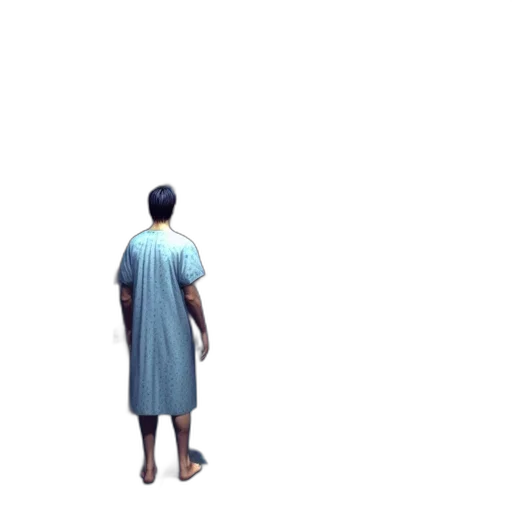dress, staff, creature, robot transparent PNG cut-out