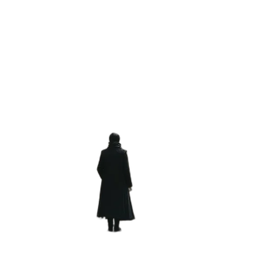 jacket, hat, umbrella, staff transparent PNG cut-out