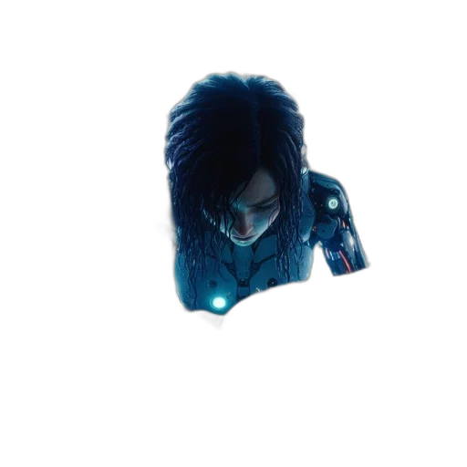 hair, creature, mask, robot transparent PNG cut-out
