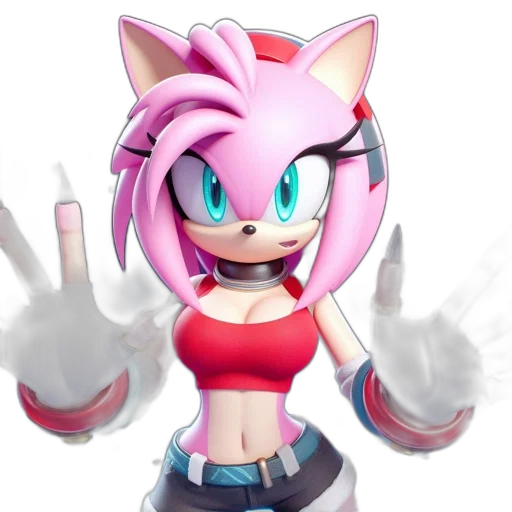concept art, pixel art, 3d render, anime transparent PNG cut-out
