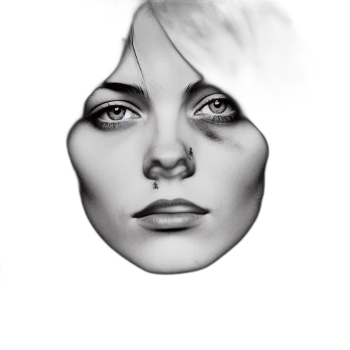 face, mask, jewelry, hair transparent PNG cut-out