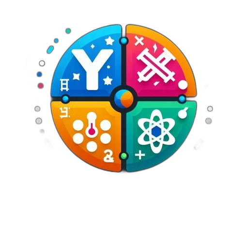 colorful, stem1, logo, sections transparent PNG cut-out