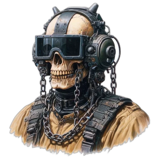 robot, mask, face, staff transparent PNG cut-out