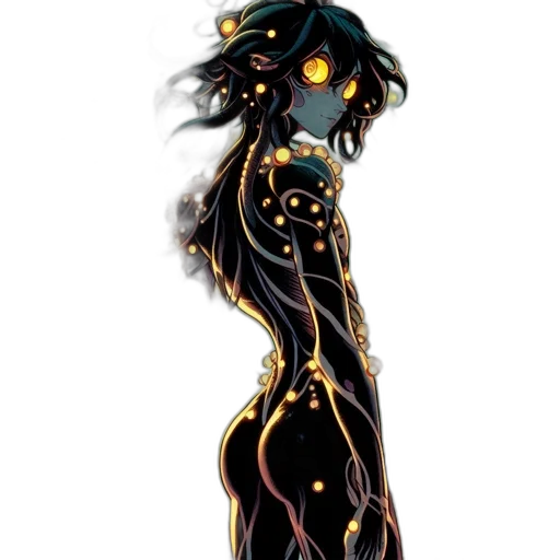 dress, jewelry, staff, concept art transparent PNG cut-out