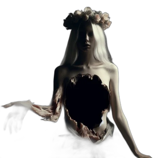 mask, crown, dress, creature transparent PNG cut-out