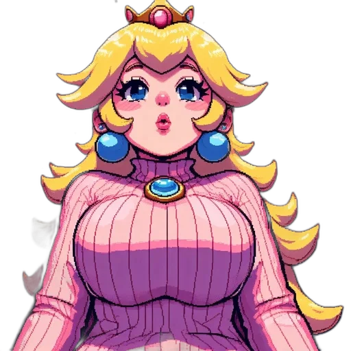 dress, crown, pixel art, concept art transparent PNG cut-out