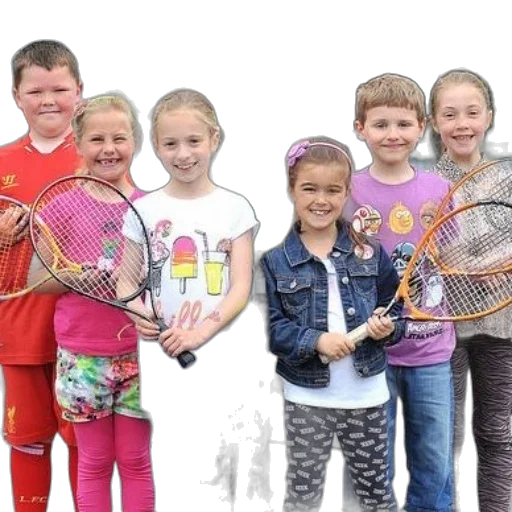 staff, group, children, pose transparent PNG cut-out