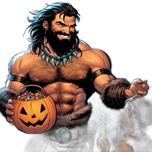 comic book art, concept art, fantasy art, during transparent PNG cut-out