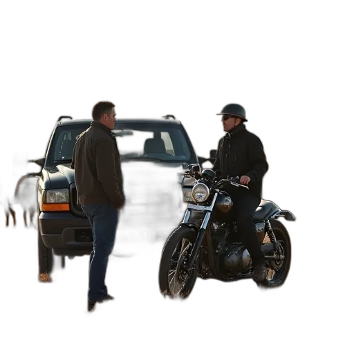 jacket, car, weapon, concept art transparent PNG cut-out