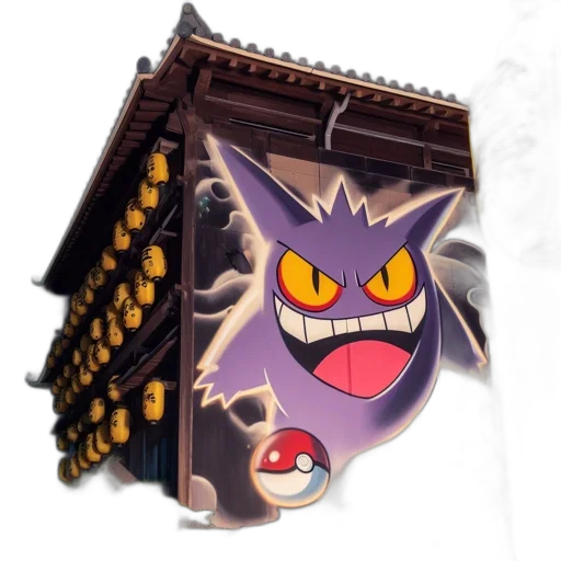 mask, creature, staff, dragon transparent PNG cut-out