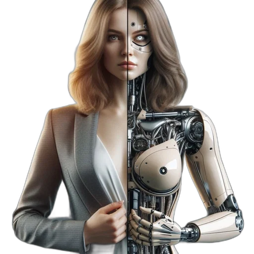 robot, concept art, comic book art, cyberpunk transparent PNG cut-out