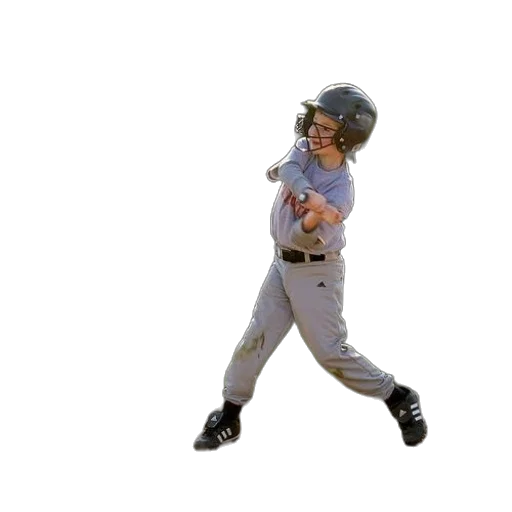 young, baseball, player, swings transparent PNG cut-out