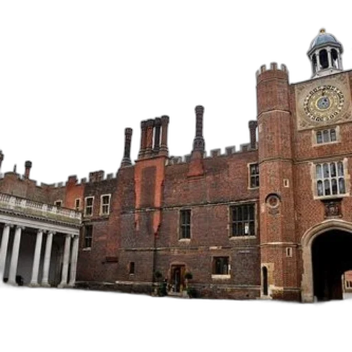 building, historic, brick, large transparent PNG cut-out