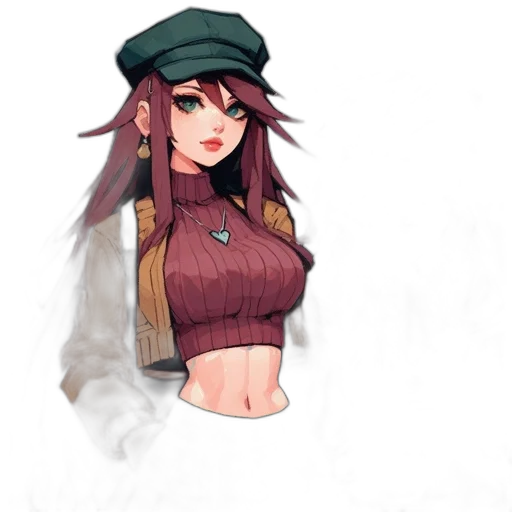 hat, staff, dress, jacket transparent PNG cut-out