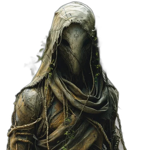 mask, creature, face, staff transparent PNG cut-out