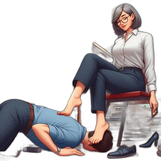 staff, comic book art, concept art, library-like transparent PNG cut-out