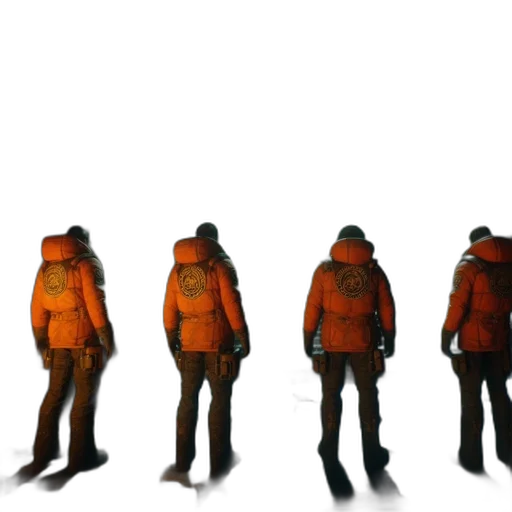 jacket, concept art, 3d render, pixel art transparent PNG cut-out
