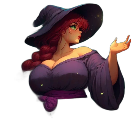 dress, hat, staff, crown transparent PNG cut-out