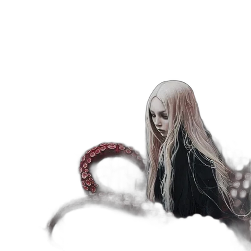 creature, hair, dragon, weapon transparent PNG cut-out