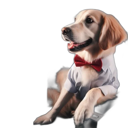 staff, animal, photorealistic, watercolor transparent PNG cut-out