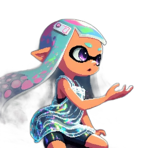 dress, jacket, concept art, vaporwave transparent PNG cut-out