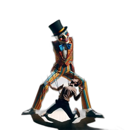 robot, staff, mask, hat transparent PNG cut-out