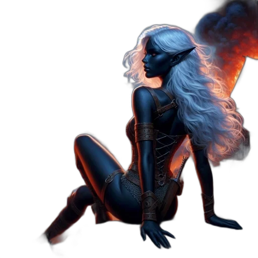 dragon, hair, creature, mask transparent PNG cut-out