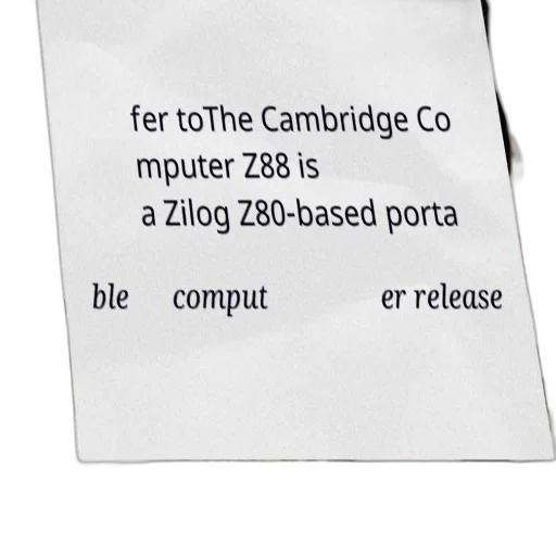 cambridge, mputer, z88, zilog transparent PNG cut-out