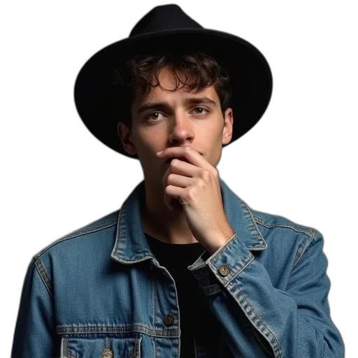 hat, jacket, face, crown transparent PNG cut-out