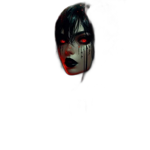 face, mask, creature, robot transparent PNG cut-out