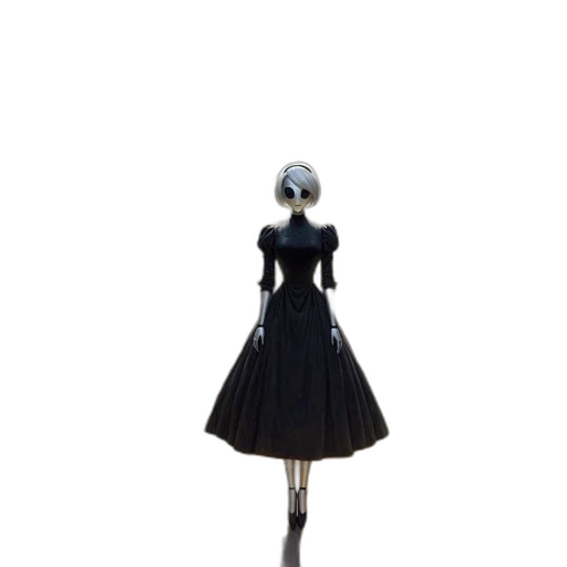 dress, robot, staff, jewelry transparent PNG cut-out