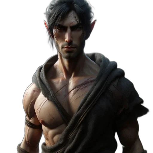 fantasy art, concept art, 3d render, photorealistic transparent PNG cut-out