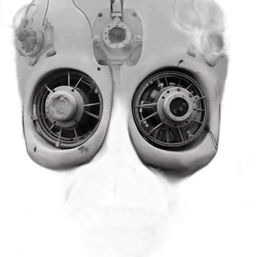 mask, robot, face, weapon transparent PNG cut-out