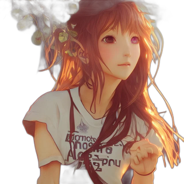 face, anime, photorealistic, fantasy art transparent PNG cut-out