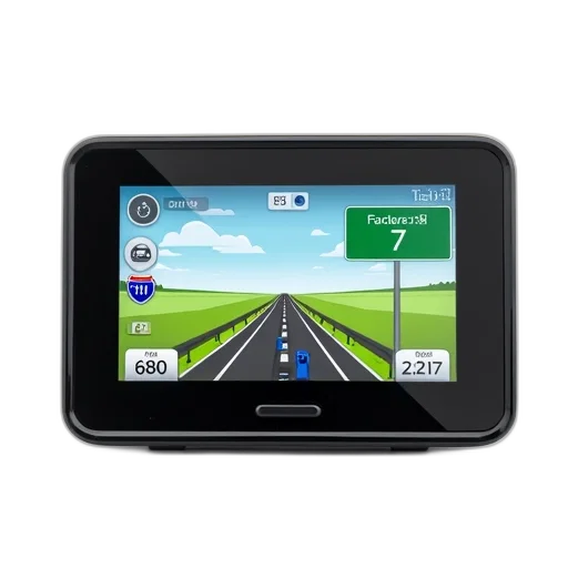 modern, gps, device, black transparent PNG cut-out