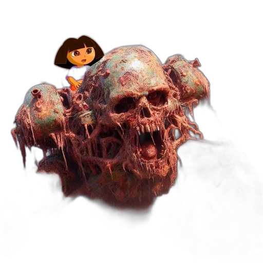 creature, mask, face, hair transparent PNG cut-out