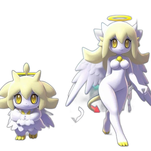 creature, concept art, pixel art, 3d render transparent PNG cut-out