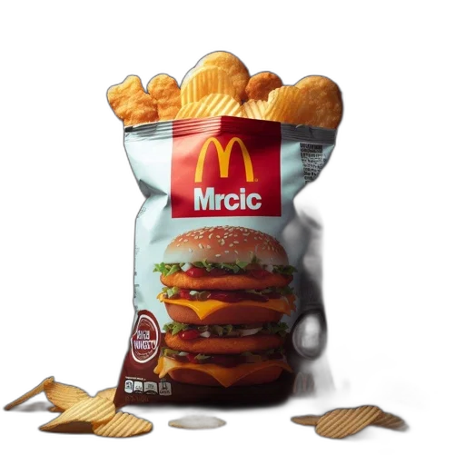 food, crown, 3d render, photorealistic transparent PNG cut-out
