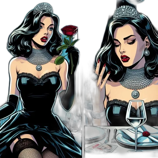 comic book art, concept art, cartoon, fantasy art transparent PNG cut-out