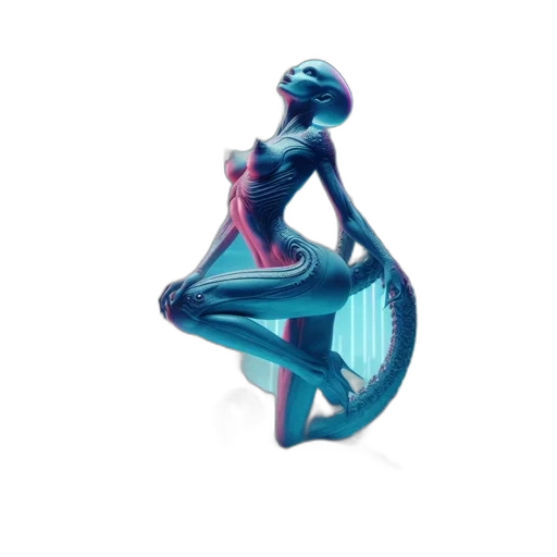 jewelry, robot, dress, creature transparent PNG cut-out