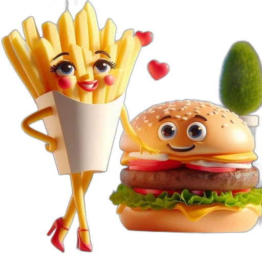 food, 3d render, photorealistic, concept art transparent PNG cut-out