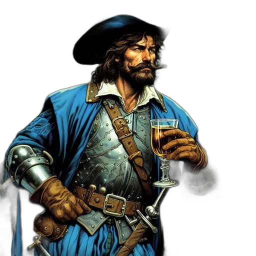 comic book art, concept art, scene, historic transparent PNG cut-out